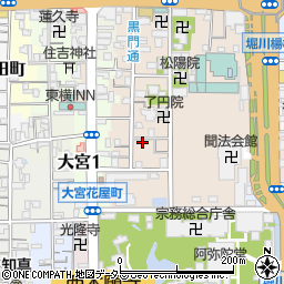 京都府京都市下京区柿本町595-121周辺の地図