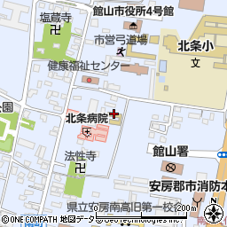 館山市立　中央保育園周辺の地図