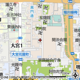 京都府京都市下京区柿本町595-46周辺の地図