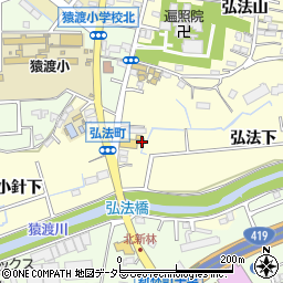 愛知県知立市弘法町弘法下周辺の地図
