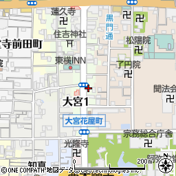 京都府京都市下京区堀之上町527周辺の地図