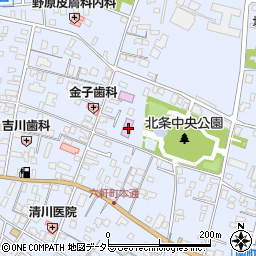 館山市図書館周辺の地図
