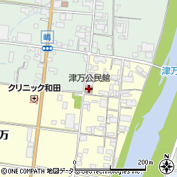 津万公民館周辺の地図