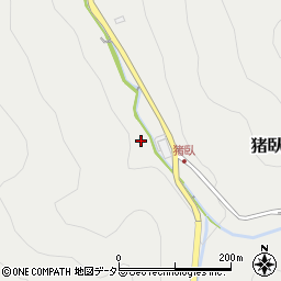 岡山県美作市猪臥周辺の地図