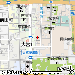 京都府京都市下京区柿本町595-176周辺の地図