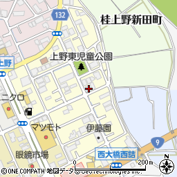 京都府京都市西京区桂上野東町158周辺の地図