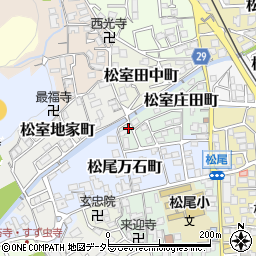 京都府京都市西京区松室庄田町周辺の地図