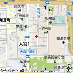 京都府京都市下京区柿本町595-32周辺の地図