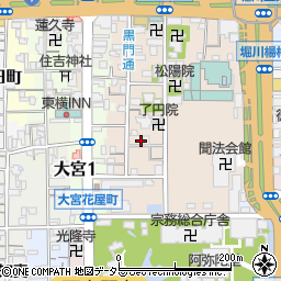 京都府京都市下京区柿本町595-59周辺の地図