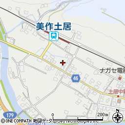 岡山県美作市土居342周辺の地図