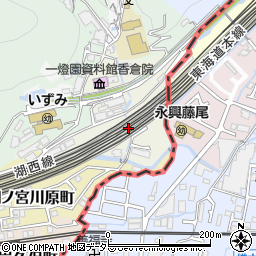 京都府京都市山科区四ノ宮山田町周辺の地図