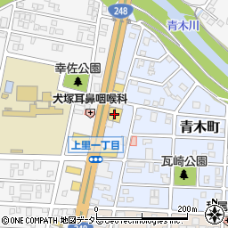愛知トヨタＥＡＳＴ　岡崎北店周辺の地図