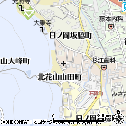 京都府京都市山科区日ノ岡ホッパラ町7周辺の地図