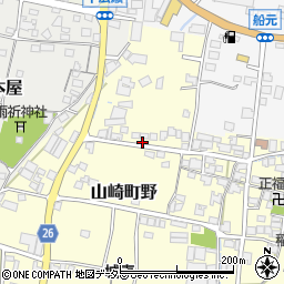 兵庫県宍粟市山崎町野417周辺の地図