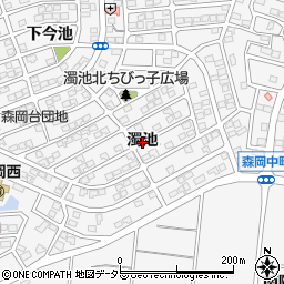 愛知県知多郡東浦町森岡濁池周辺の地図