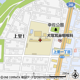 岡崎市立北中学校周辺の地図