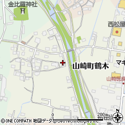 兵庫県宍粟市山崎町鶴木周辺の地図