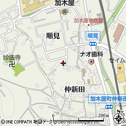 愛知県東海市加木屋町仲新田14-5周辺の地図