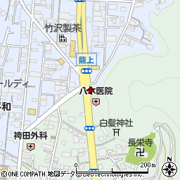 薬局メディスン籠上店周辺の地図