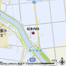松本内科周辺の地図
