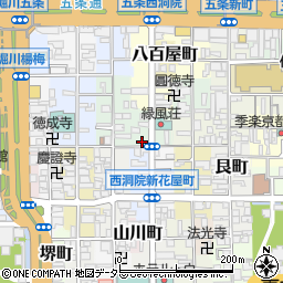 京都府京都市下京区天使突抜四丁目481周辺の地図