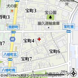 愛知県刈谷市宝町周辺の地図