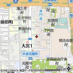 京都府京都市下京区柿本町595-165周辺の地図