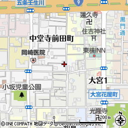 京都府京都市下京区中堂寺前田町6-9周辺の地図