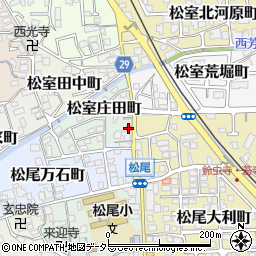 京都松尾郵便局 ＡＴＭ周辺の地図