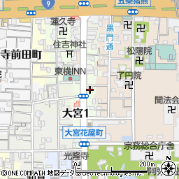 京都府京都市下京区堀之上町524周辺の地図