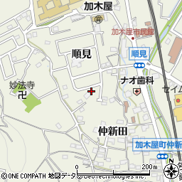 愛知県東海市加木屋町仲新田14-2周辺の地図