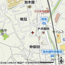 愛知県東海市加木屋町仲新田14-12周辺の地図