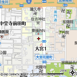 京都府京都市下京区丹波街道町318周辺の地図
