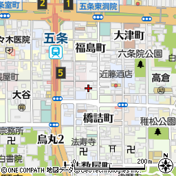 京都府京都市下京区和泉町545周辺の地図