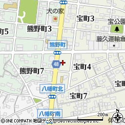 ラビット　刈谷宝町店周辺の地図