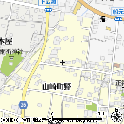 兵庫県宍粟市山崎町野416周辺の地図