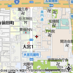京都府京都市下京区柿本町595-168周辺の地図