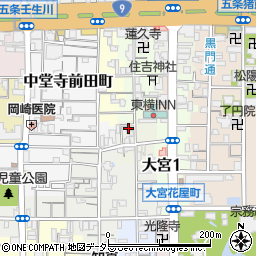 京都府京都市下京区丹波街道町306周辺の地図