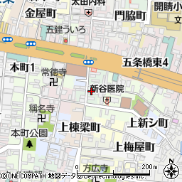 京都府京都市東山区石垣町東側周辺の地図