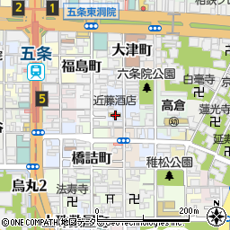 京都府京都市下京区塗師屋町105周辺の地図