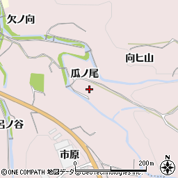 京都府亀岡市篠町王子瓜ノ尾周辺の地図