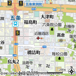 京都府京都市下京区和泉町542周辺の地図
