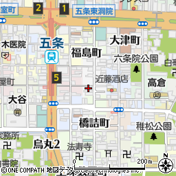 京都府京都市下京区和泉町541周辺の地図