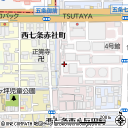 京都府京都市下京区中堂寺粟田町周辺の地図