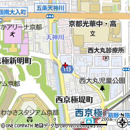 京都府京都市右京区西京極西大丸町10周辺の地図