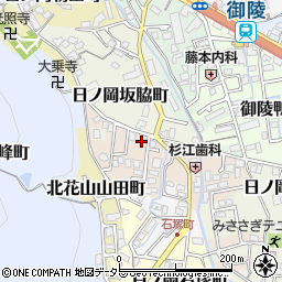 京都府京都市山科区日ノ岡ホッパラ町22周辺の地図