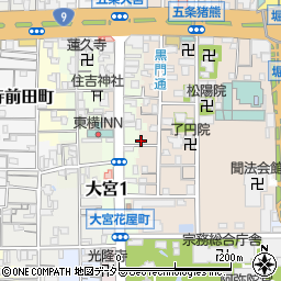 京都府京都市下京区柿本町595-26周辺の地図