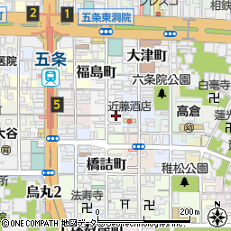 京都府京都市下京区和泉町540周辺の地図