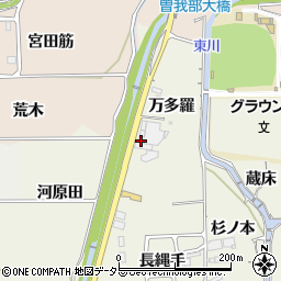 京都府亀岡市曽我部町寺万多羅周辺の地図