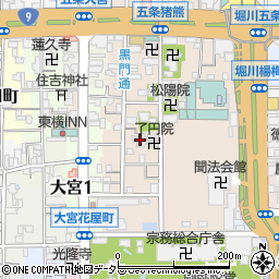 京都府京都市下京区柿本町669周辺の地図